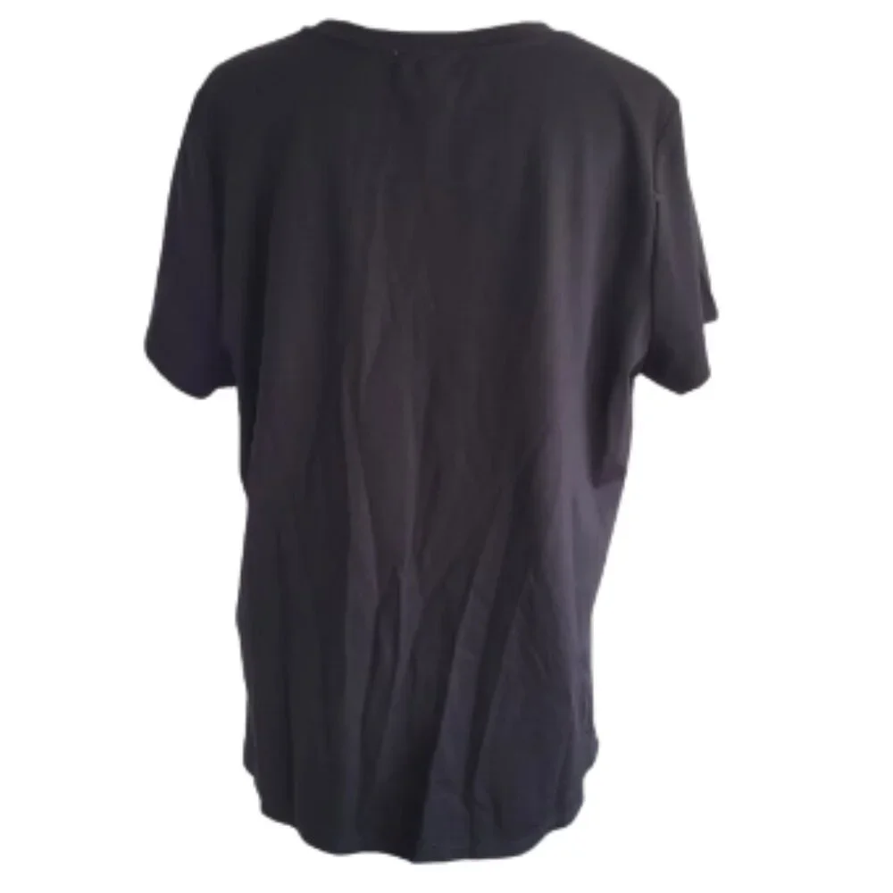 CARMEN MARC VALVO Black Rouched Stretch Pullover Top - Women's Plus Size 1X - Picture 2 of 5